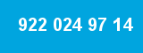 922 024 97 14 922 024 97 14
